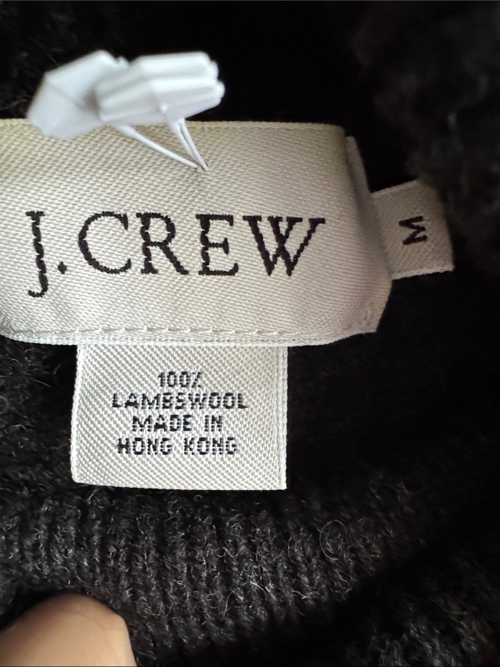 J. Crew Women's Charcoal Turtleneck 100% Lambswool Sweater Sz M - Picture 2 of 5